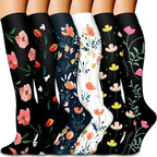 Nylon Polyester Elastane Knee High Compression Socks