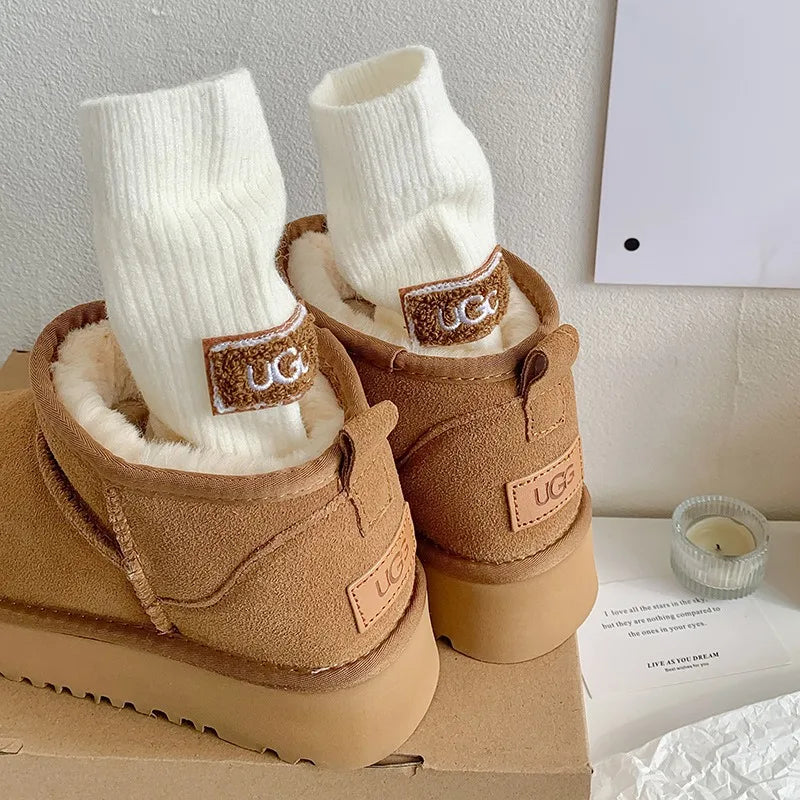 Thickened Polyester Mid Calf Knit Socks