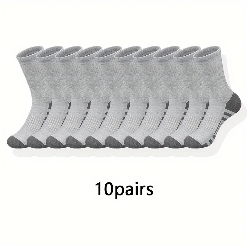 Polyester Elastane Blend Crew Socks - 6