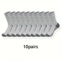 Polyester Elastane Blend Crew Socks