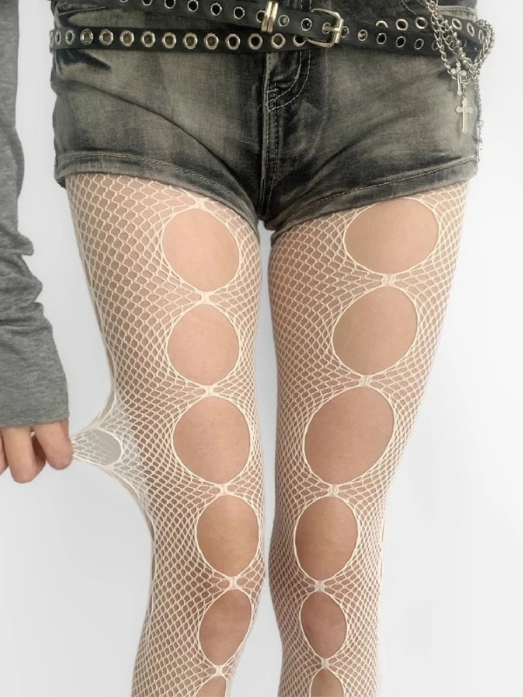 Nylon Hollow Out Fishnet Pantyhose