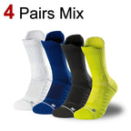 Nylon Spandex Crew Sports Socks for Men
