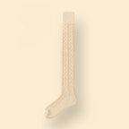 Wool Blend Knit Knee High Socks