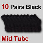 Polyester Blend Crew Socks Breathable Athletic Footwear