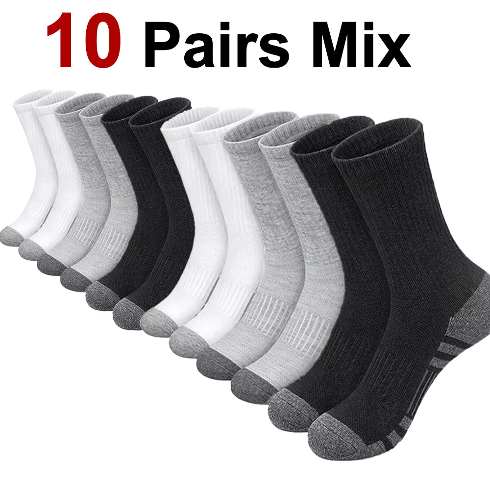 Polyester Spandex Breathable Athletic Crew Socks