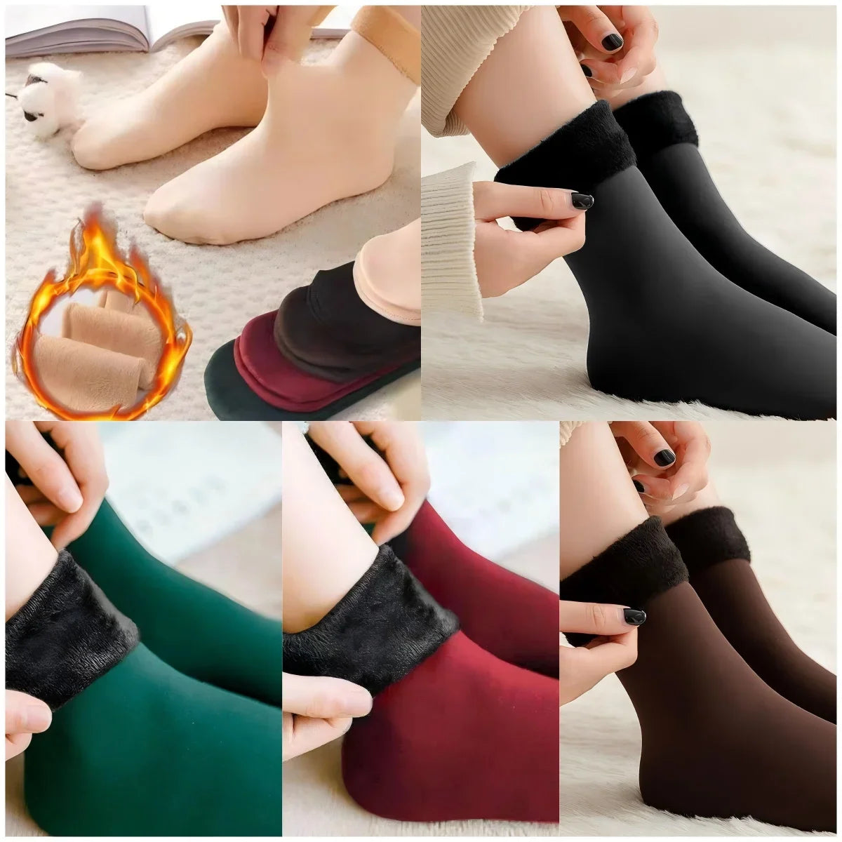 Polyester Elastane Knit Knee High Leg Warmers - 14