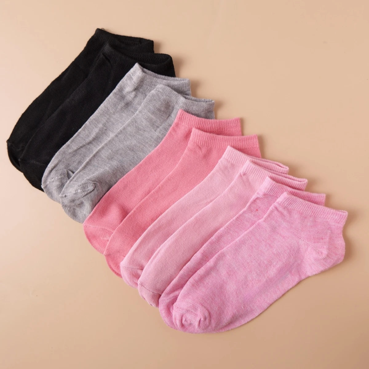 Polyester Elastane Ankle Socks Casual Low Tube Footwear - 1