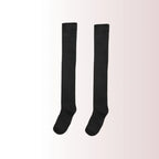 Polyester Elastane Knit Knee High Leg Warmers