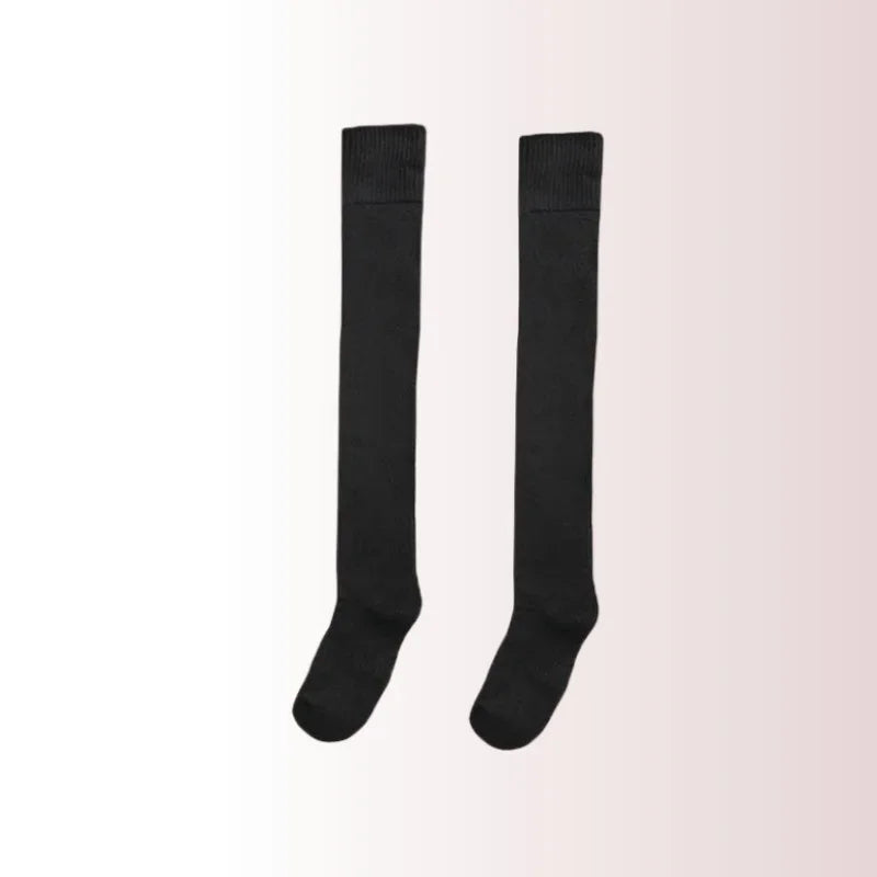 Polyester Elastane Knit Knee High Leg Warmers