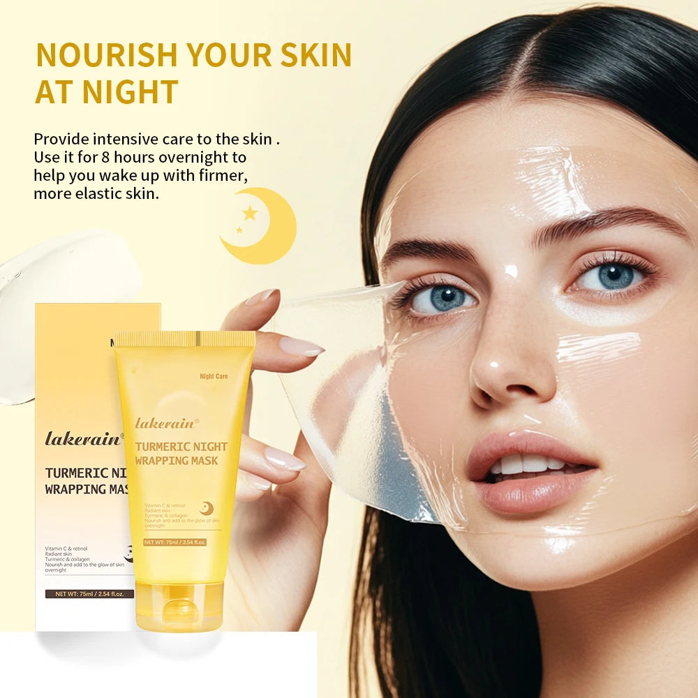 Collagen and Turmeric Peel Off Overnight Facial Mask Duo - 5