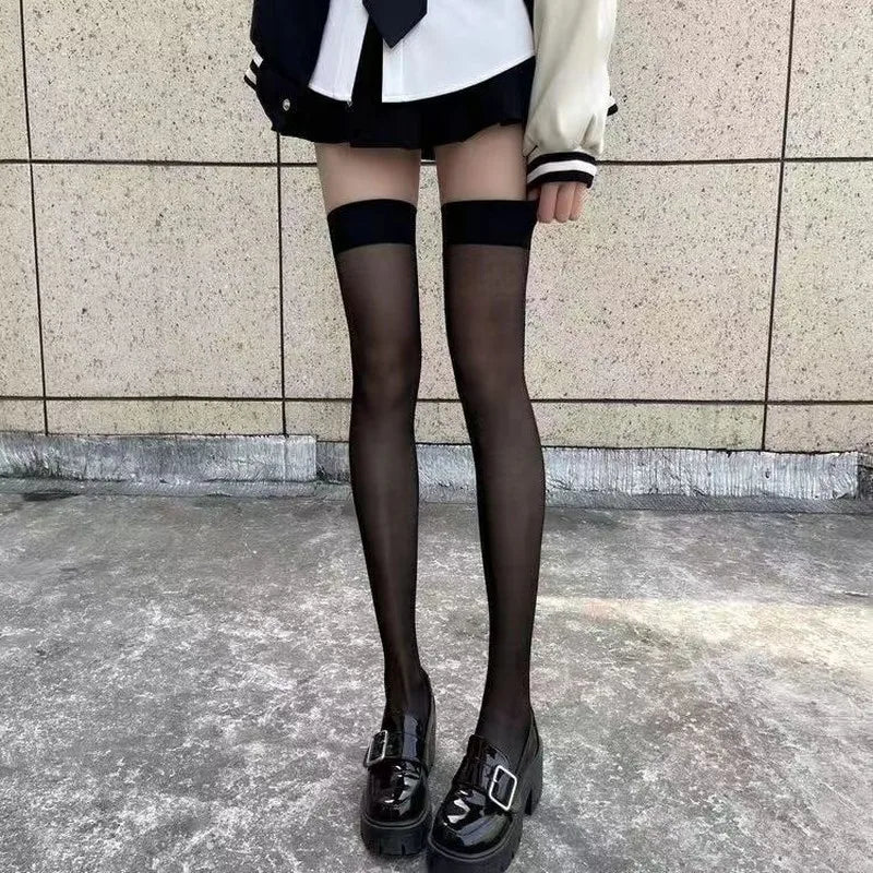 Nylon Thigh High Stockings For Women