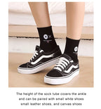 Polyester Blend Expression Print Crew Socks