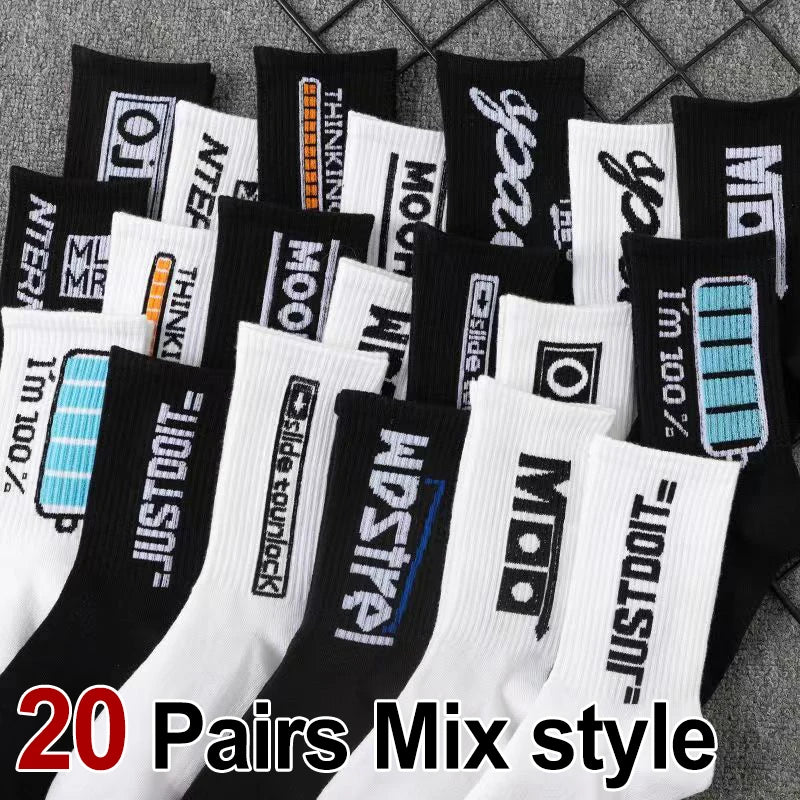 Polyester Elastane Casual Crew Socks - 13