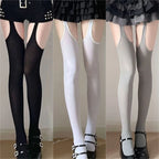 Nylon Elastane Suspender Stockings Over The Knee Tights