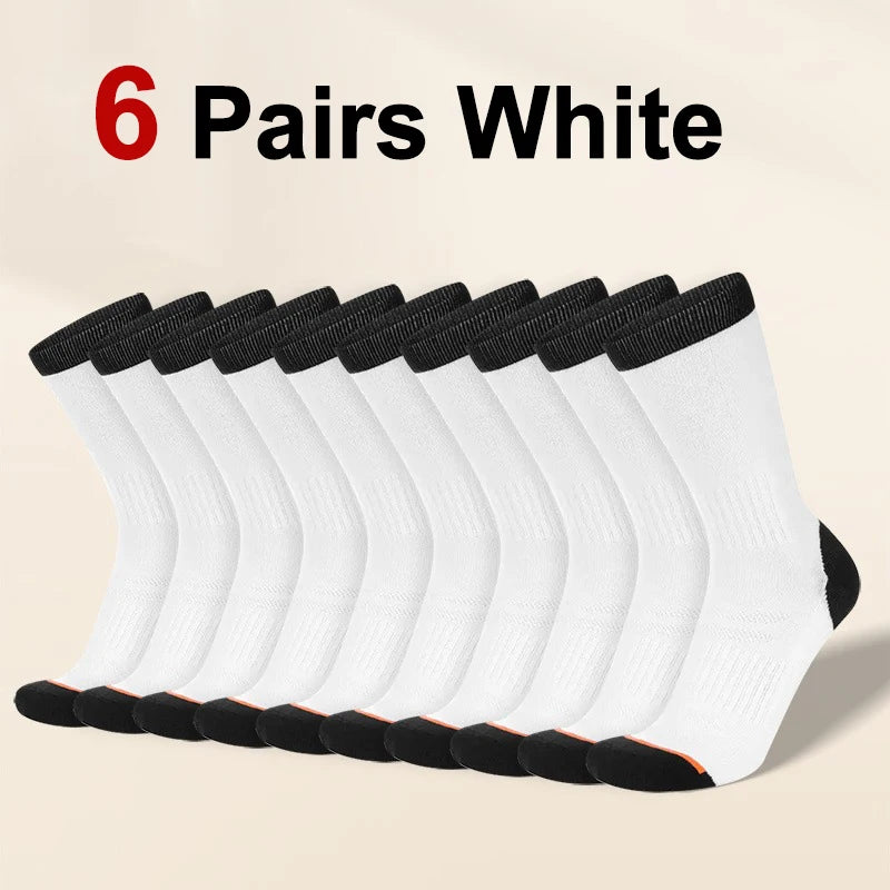 Polyester Elastane Crew Socks For Men
