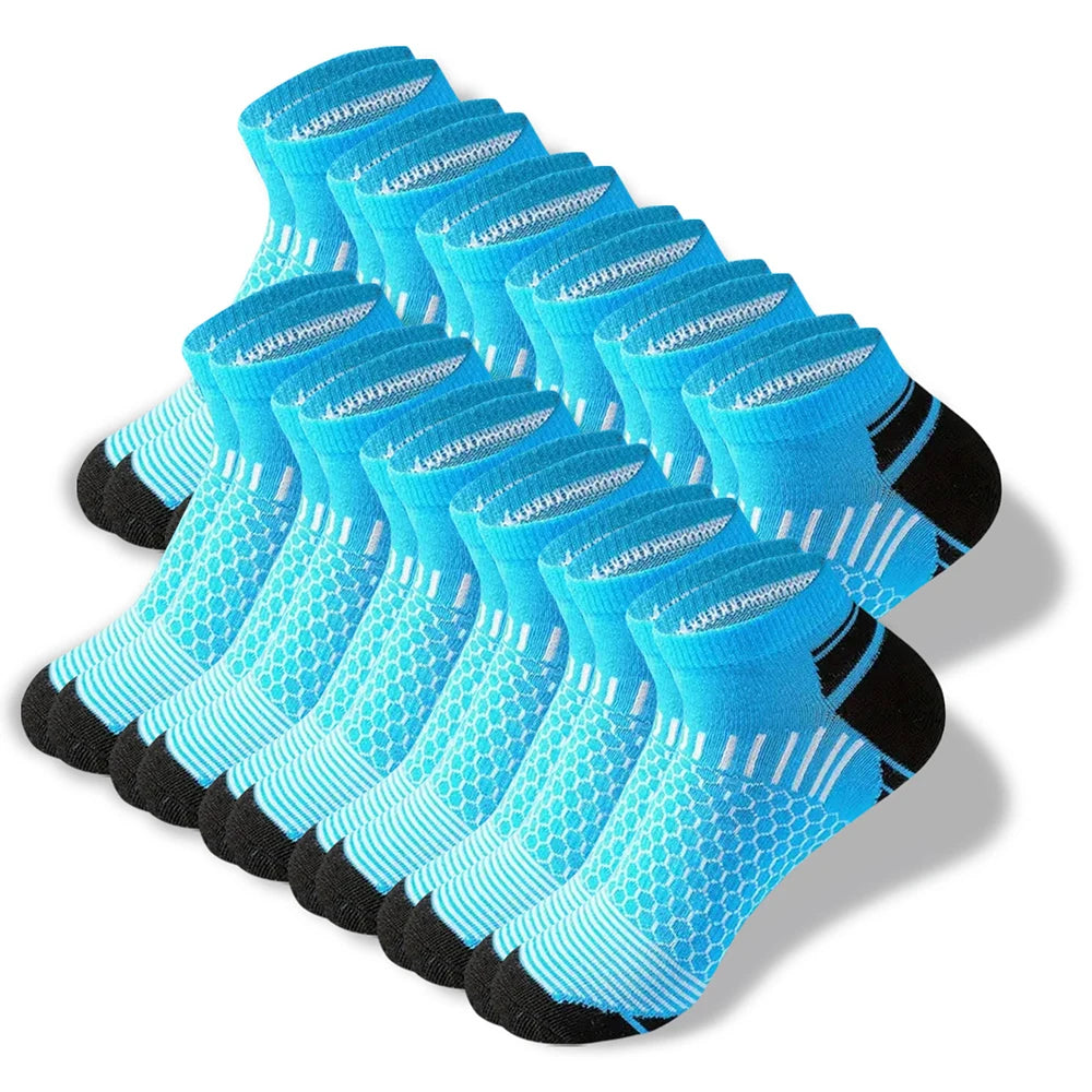 Polyester Blend Casual Ankle Socks For Men