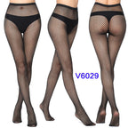 Nylon Spandex Jacquard Patterned Fishnet Pantyhose Tights
