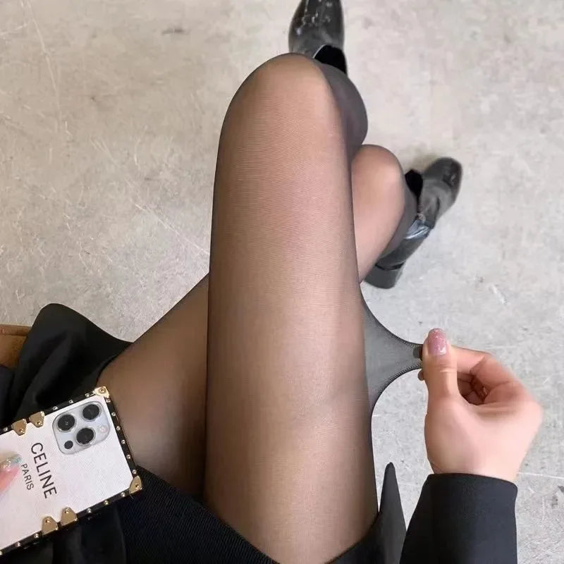 Butterfly Print Nylon Spandex Pantyhose Tights