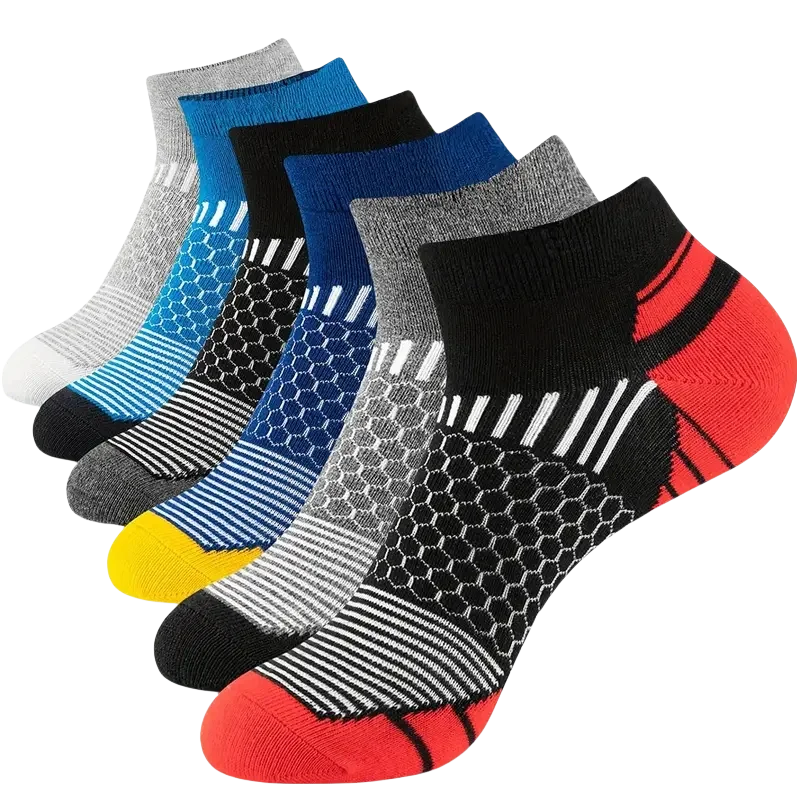Polyester Blend Casual Ankle Socks For Men