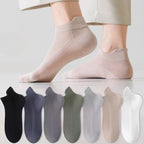 Cotton Polyester Ankle Socks Breathable Mesh Summer Casual Footwear