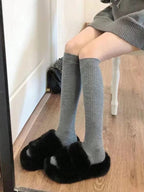 Polyester Spandex Women Mid Length Stockings