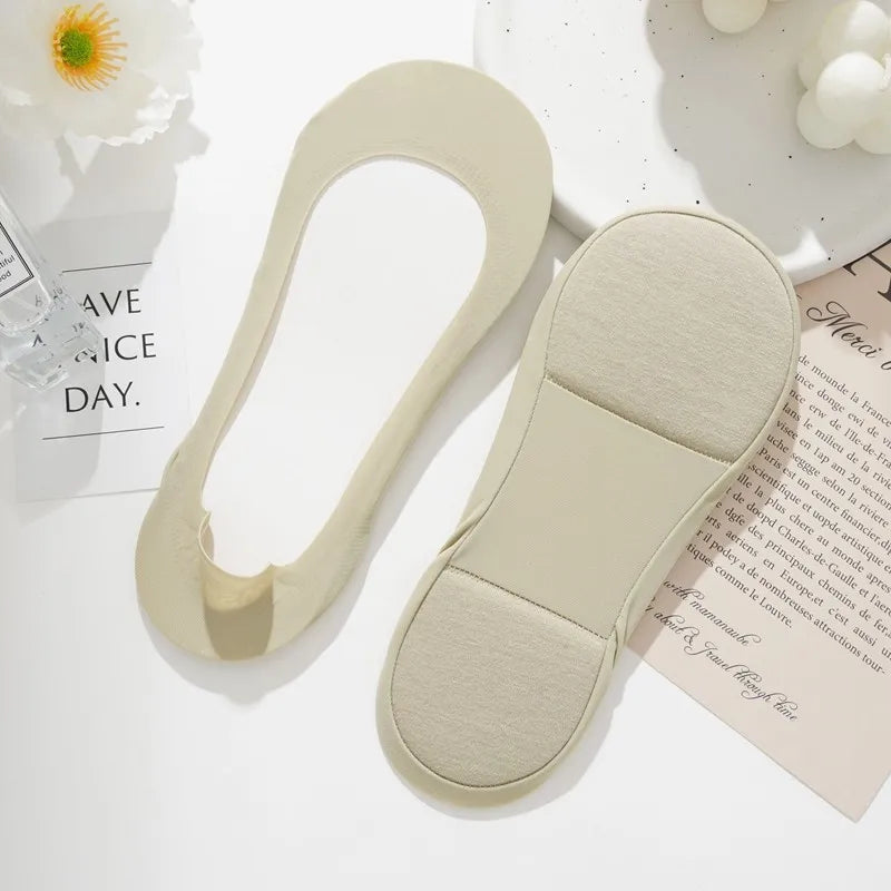 Cotton Silicone Invisible Low Cut Liner Socks