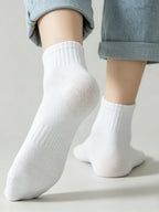 10 Pairs Polyester Elastane Women Casual Low Tube Ankle Socks
