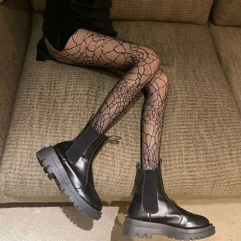 Nylon Fishnet Pantyhose Gothic Pattern Tights