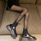 Nylon Fishnet Pantyhose Gothic Pattern Tights