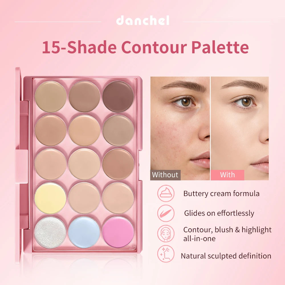 Full Face Cosmetic Makeup Kit with Brushes - 4