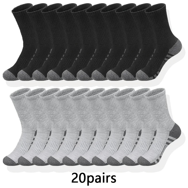 Polyester Elastane Blend Crew Socks