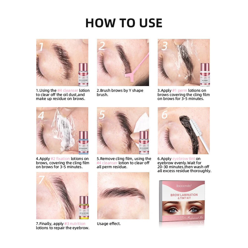 Professional Eyebrow Lamination and Tinting Kit