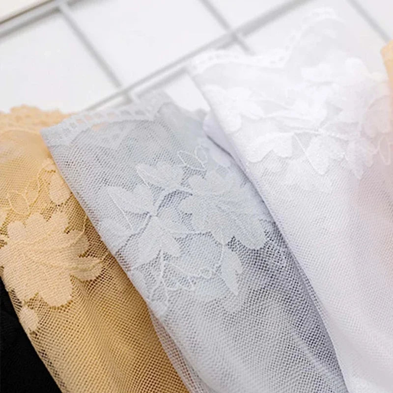 Floral Lace Low Tube Womens Socks