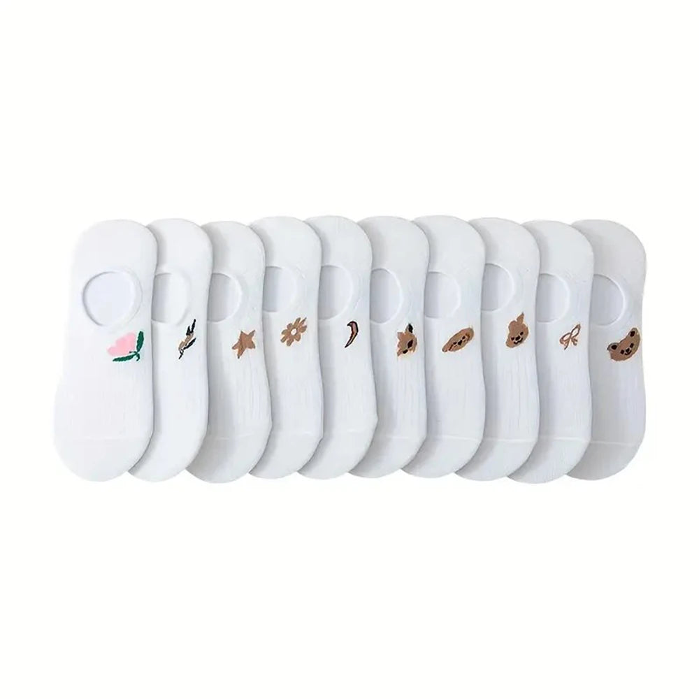 5 Pack Mens Polyester Blend Breathable Ankle Socks - 15