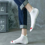 Men Breathable Polyester Ankle Socks Sports Invisible Casual Footwear