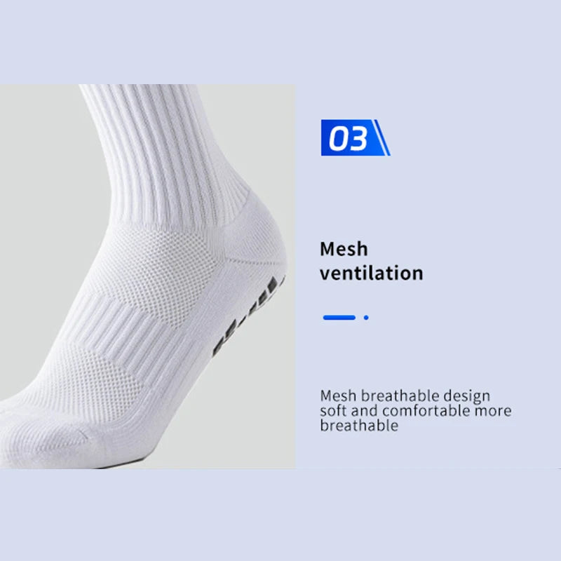 Polyester Elastane Anti Slip Sports Socks - 10