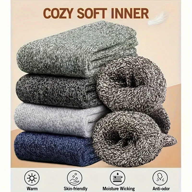 Polyester Elastane Knit Mid Calf Socks for Men