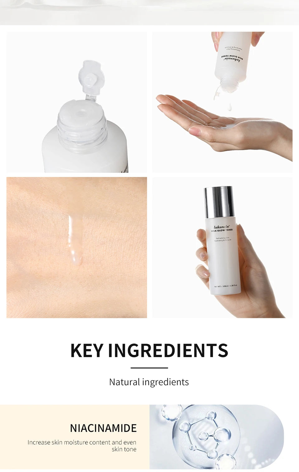 Milk Extract Hydrating Face Toner 100ml