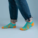 Cotton Blend French Fry Print Unisex Low Cut Socks