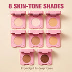 Pressed Powder Compact With Mirror And Phone Grip