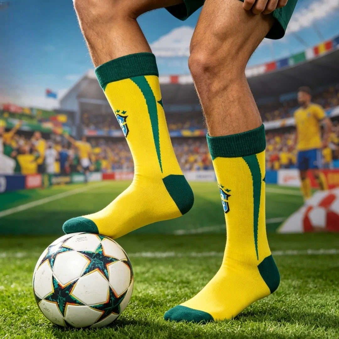 Cotton Polyester Knee High Athletic Socks