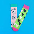 Cotton Blend Dancing Cow Print Casual Socks