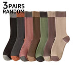 Polyester Elastane Women Crew Socks Japanese Style Set