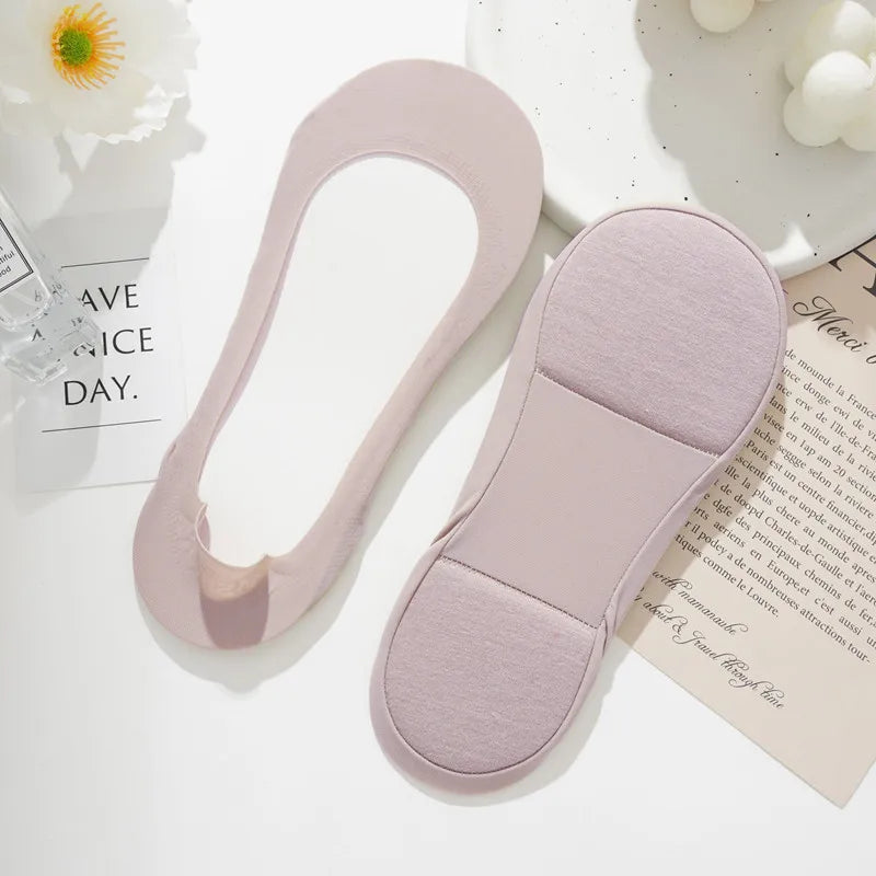 Cotton Silicone Invisible Low Cut Liner Socks