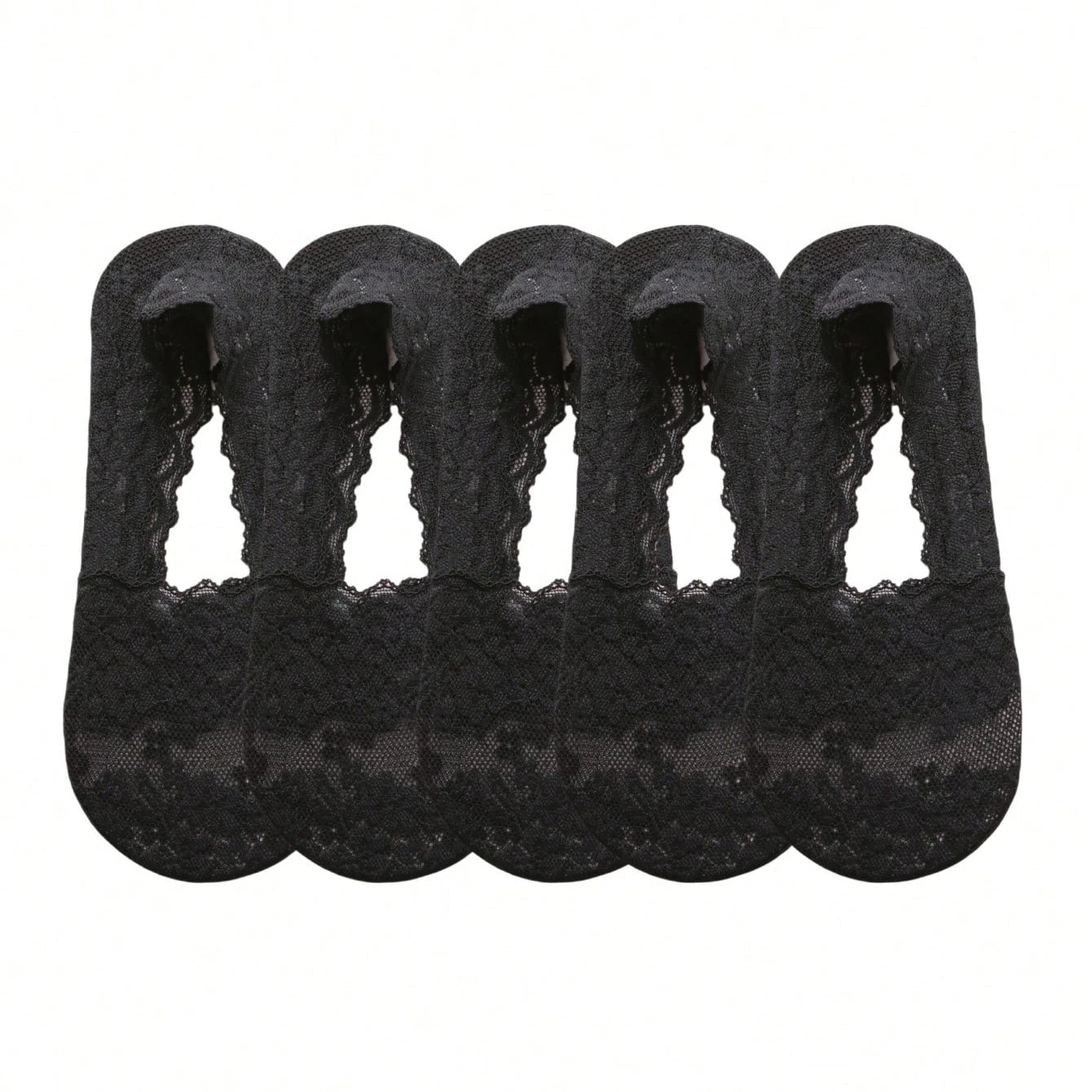 Womens Polyester Elastane Low Cut Invisible Liner Socks - 11