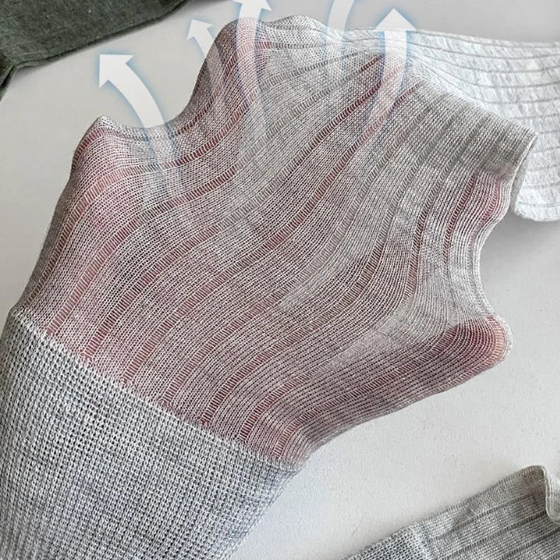 Polyester Elastane Knee Length Stacking Socks