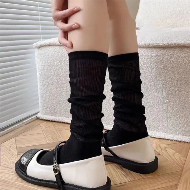 Polyester Lolita Style Long Stacked Stockings for Women