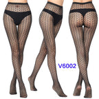 Nylon Spandex Jacquard Patterned Fishnet Pantyhose Tights