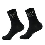 Polyester Elastane Crew Socks Graphic Casual Footwear