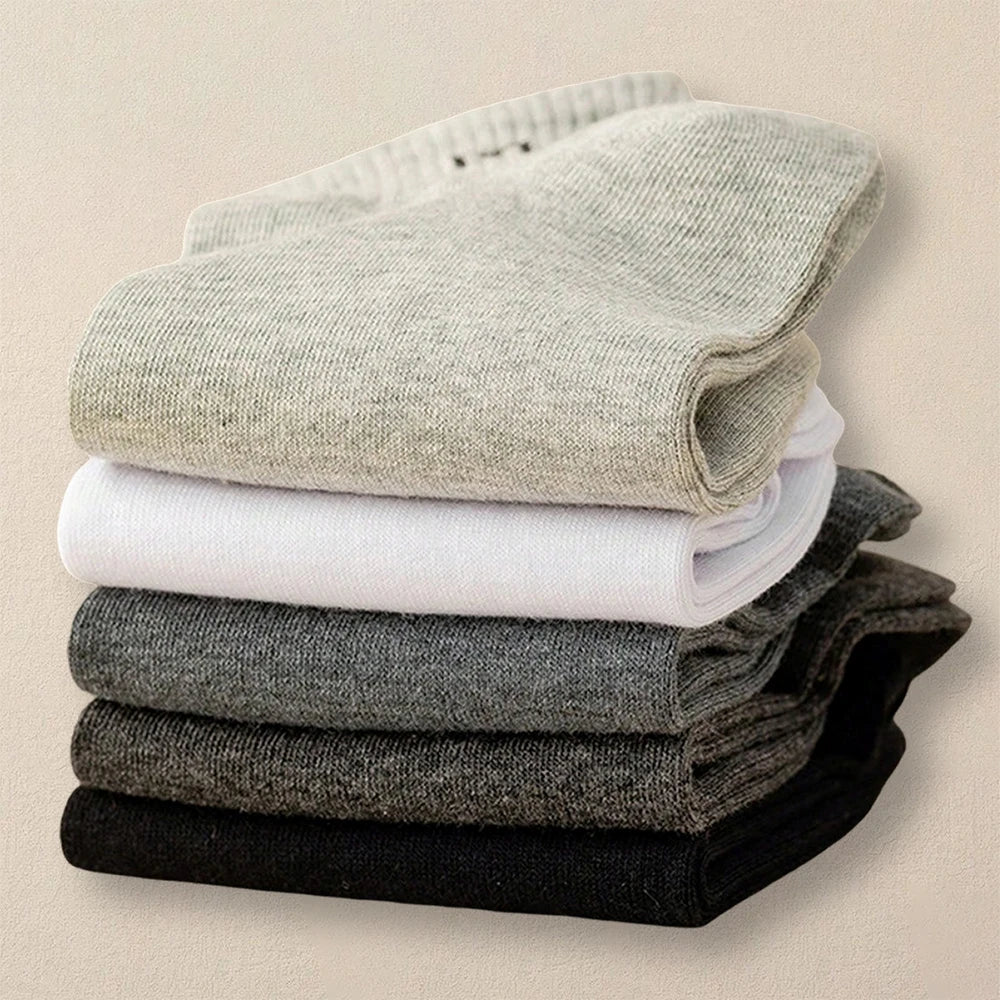 Polyester Blend Casual Letter Ankle Socks 5 Pack - 4